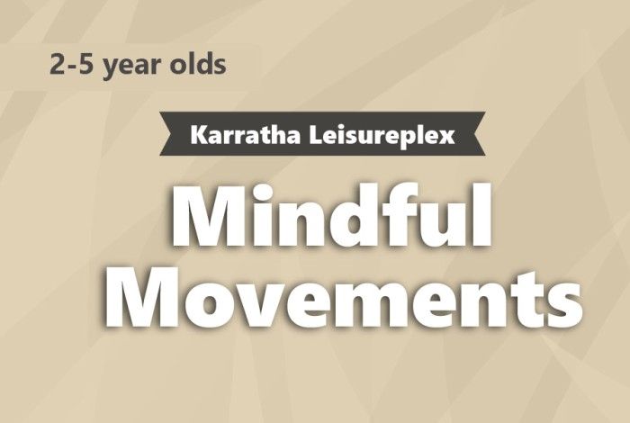 mindful movements on a beige background