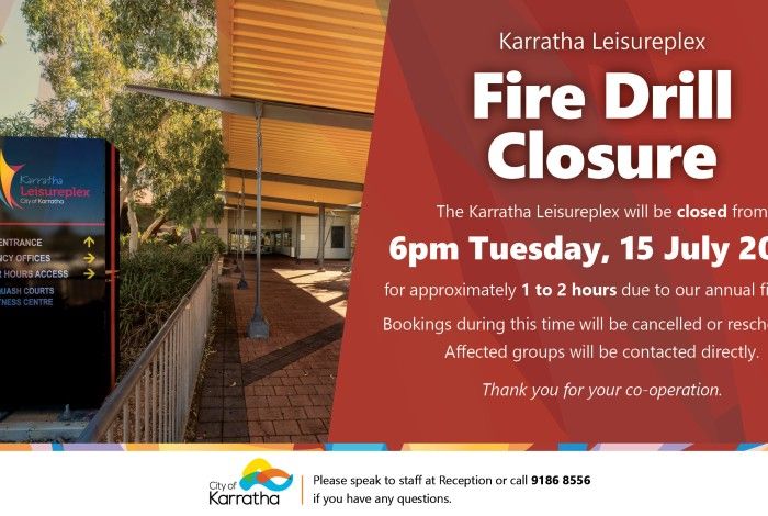 Infographic outlining fire drill closure details